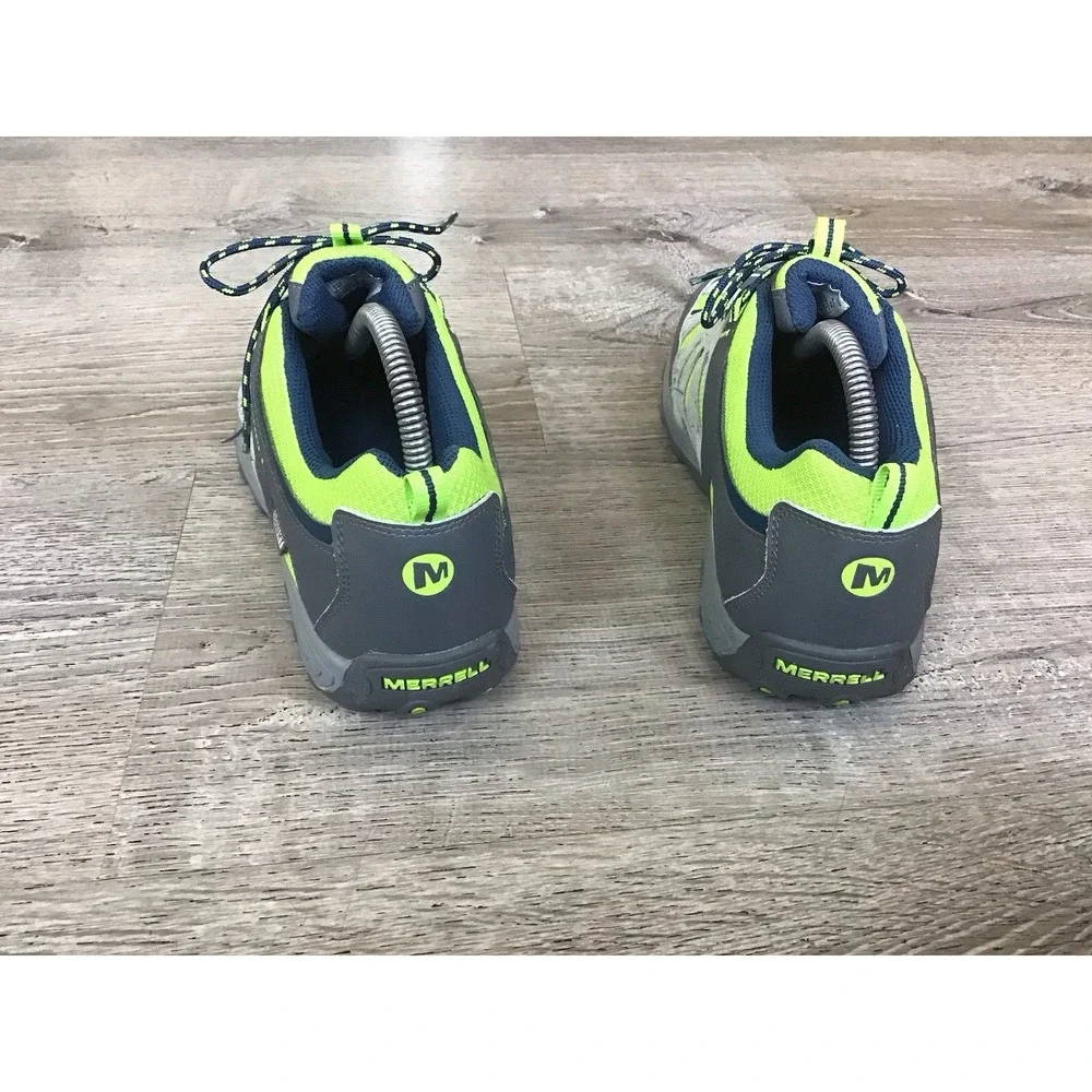 Merrell Hiking Chameleon Low Lace Boys Green Grey Size 7M Shoes MY52377